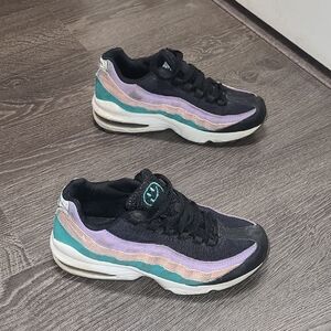 Black and Purple Sneakers